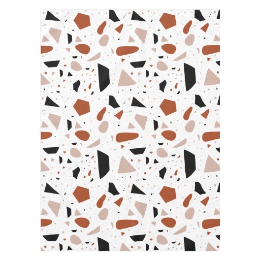 Modern Terrazzo geometrisch Abstract Boho tafelkle Tafelkleed (Voorkant)