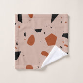 Modern Terrazzo geometrisch patroon badhanddoek se Bad Handdoek (Wasdoekje)
