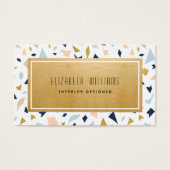 Modern Terrazzo Interior Designer Visitekaartjes (Voorkant)