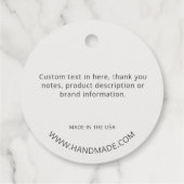 Modern Terrazzo Keramiek Kijk Uw Logo Prijs Labels (Achterkant)