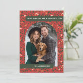 Modern Terrazzo Kerstmis Feestdagenkaart (Staand voorkant)