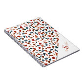 Modern terrazzo patroon monogram notitieboek (Rechterzijde)