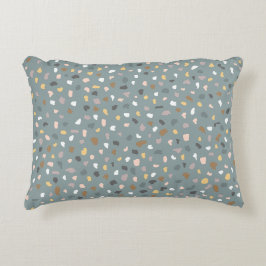 Modern Terrazzo patroon zacht neutraal Accent Kussen