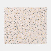 Modern Terrazzo patroon zacht neutraal Fleece Deken (Voorkant (Horizontaal))