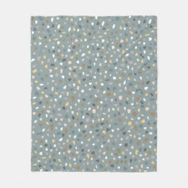 Modern Terrazzo patroon zacht neutraal Fleece Deken