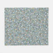 Modern Terrazzo patroon zacht neutraal Fleece Deken (Voorkant (Horizontaal))