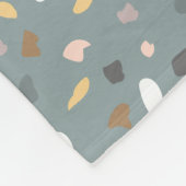 Modern Terrazzo patroon zacht neutraal Fleece Deken (Hoek)