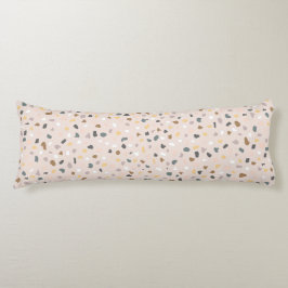 Modern Terrazzo patroon zacht neutraal Lichaamskussen