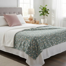 Modern Terrazzo patroon zacht neutraal Sherpa Deken