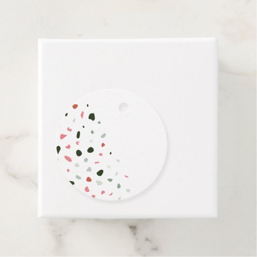 Modern Terrazzo Pattern Dank je huwelijk Bedankjes Labels (In situ)