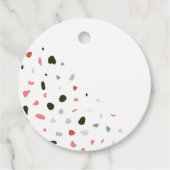 Modern Terrazzo Pattern Dank je huwelijk Bedankjes Labels (Voorkant)