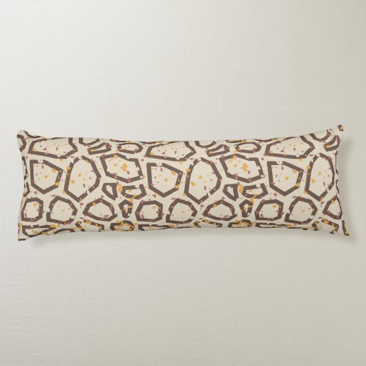 Modern Terrazzo Pattern Lichaamskussen (Achterkant)