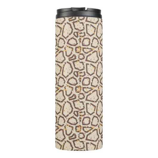 Modern Terrazzo Pattern Thermosbeker (Achterkant)