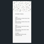 Modern Terrazzo Pattern Wedding Menu<br><div class="desc">Modern Terrazzo Patroon Bruiloft Menu Kan volledig worden aangepast aan uw behoeften. © Gorjo Design. Gemaakt voor u via het Zazzle platform. // Op zoek naar overeenkomende objecten? Ander briefpapier uit de set beschikbaar in het gedeelte ‘collecties’ van mijn winkel. // Hulp nodig bij het aanpassen van uw ontwerp? Heb...</div>