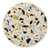Modern Terrazzo Tile Mosaic Pattern Keramische Knop (Voorkant)
