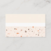 Modern terrazzo visitekaartje (Achterkant)