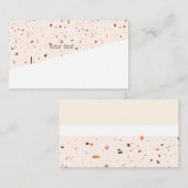 Modern terrazzo visitekaartje (Voorkant / Achterkant)