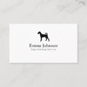 Modern Terrier logo Dog Walking Visitekaartje (Voorkant)