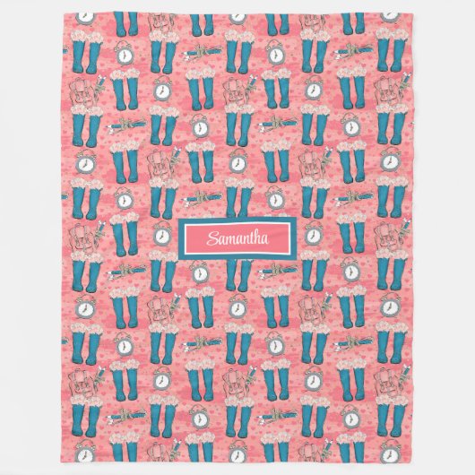 Modern terug naar school deken voor stijlvolle kin (Voorkant)