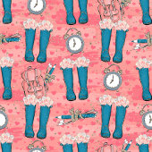 Modern terug naar school deken voor stijlvolle kin