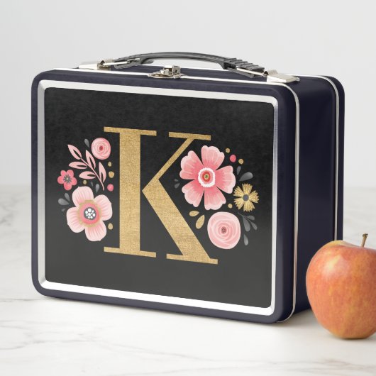 Modern terug naar schoolmonogram meisje (In situ)