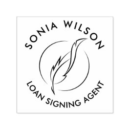 Modern Texas Notional Public Loan Signing Agent Zelfinktende Stempel