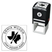 Modern Texas Notional Public Loan Signing Agent Zelfinktende Stempel (In situ)