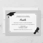 Modern Text Overlay Photo Afstuderen Kaart (Achterkant)