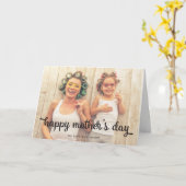 Modern Text Photo Moederdag Wenskaart Kaart (Gele Bloem)