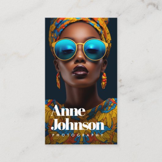 Modern Text Photographer Visitekaartje (Voorkant)