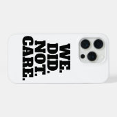 Modern Text Statement | Typography White Text iPhone Hoesje (Achterkant horizontaal)