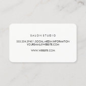 Modern Textile with Stripes Visitekaartje (Achterkant)