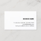 Modern Texture Grey Bold Consultant Visitekaartje (Achterkant)