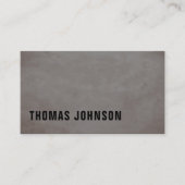 Modern Texture Grey Bold Consultant Visitekaartje (Voorkant)