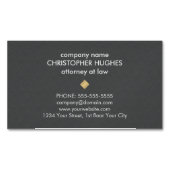 Modern Texture Grey Faux Gold Pattern Attorenie Visitekaartje Magneet (Voorkant)