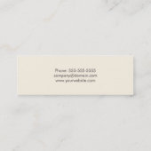 Modern Texture Grey Interior Designer Mini Visitekaartje (Achterkant)