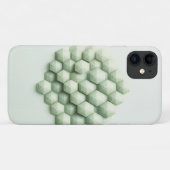 Modern Textured Geometric Hexagons - Elegant Mint  Case-Mate iPhone Case (Achterkant (horizontaal))