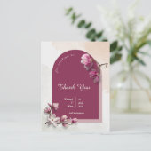 Modern Thank you card Briefkaart (Staand voorkant)