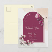 Modern Thank you card Briefkaart (Voorkant / Achterkant)