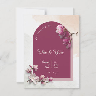 Modern Thank you card Briefkaart