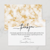 Modern Thank You Card For Retirement Gifts (Voorkant / Achterkant)