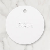 Modern Thank You Script Gold Heart Small Business Bedankjes Labels (Achterkant)