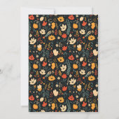 Modern Thanksgiving Diner Elegant Friendsgiving Kaart (Achterkant)