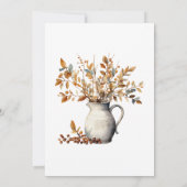 Modern Thanksgiving Diner Herfst Friendsgiving Kaart (Achterkant)