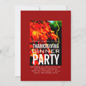 MODERN THANKSGIVING DINER INVITATIE | RED KAART (Voorkant)