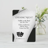 Modern Theater Uitnodiging (Staand voorkant)