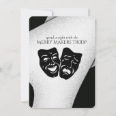 Modern Theater Uitnodiging (Achterkant)