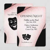 Modern Theater Uitnodiging (Voorkant / Achterkant)