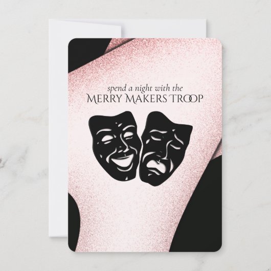 Modern Theater Uitnodiging (Achterkant)