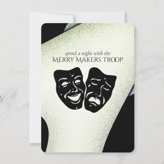 Modern Theater Uitnodiging (Achterkant)